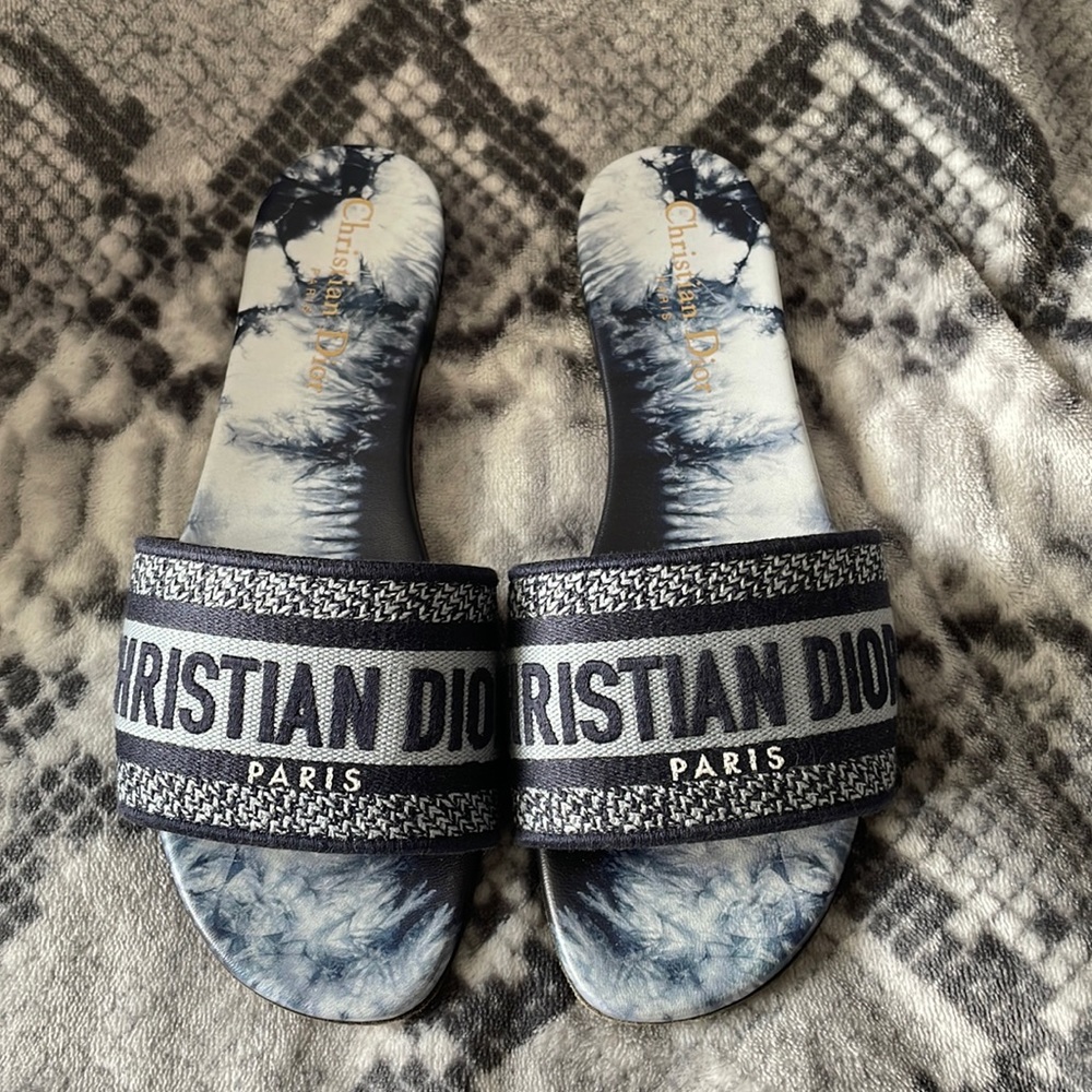 Dior Denim Slides size 37